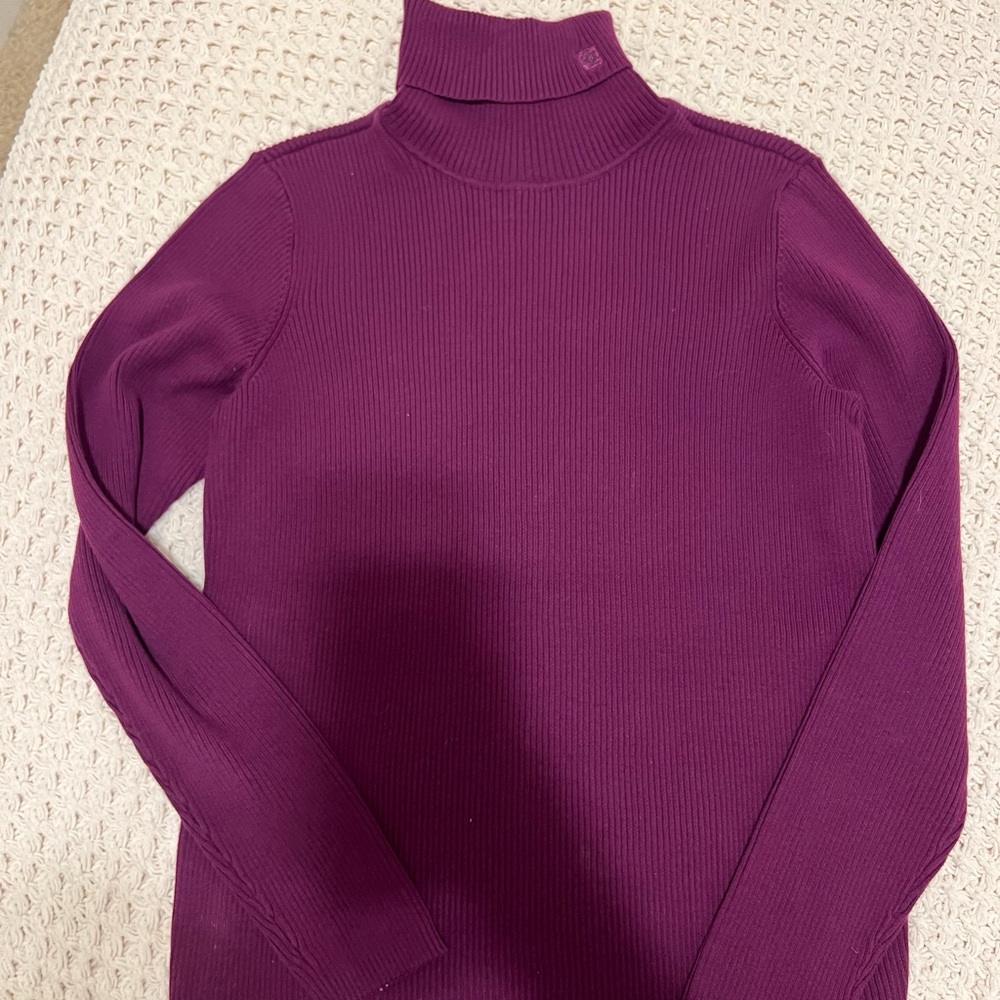 Ralph Lauren Purple Turtleneck Sweater